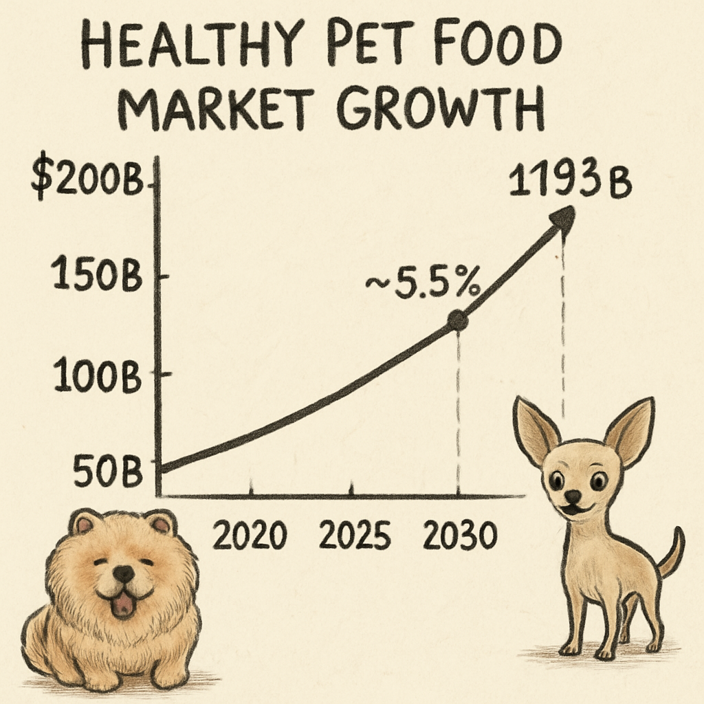 Healthy Pet Food Market Growth Graph